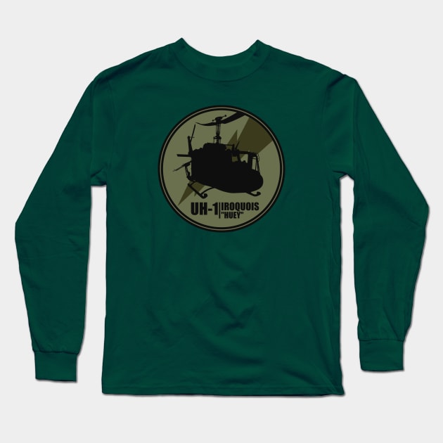 UH-1 Iroquois Huey Long Sleeve T-Shirt by Tailgunnerstudios